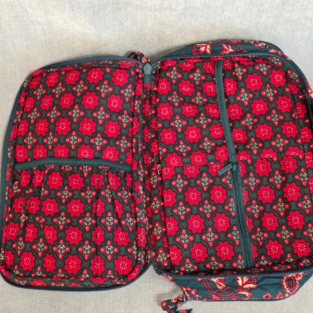 Vera Bradley Ultimate Travel New Navy Red Victorian Vines Paisley